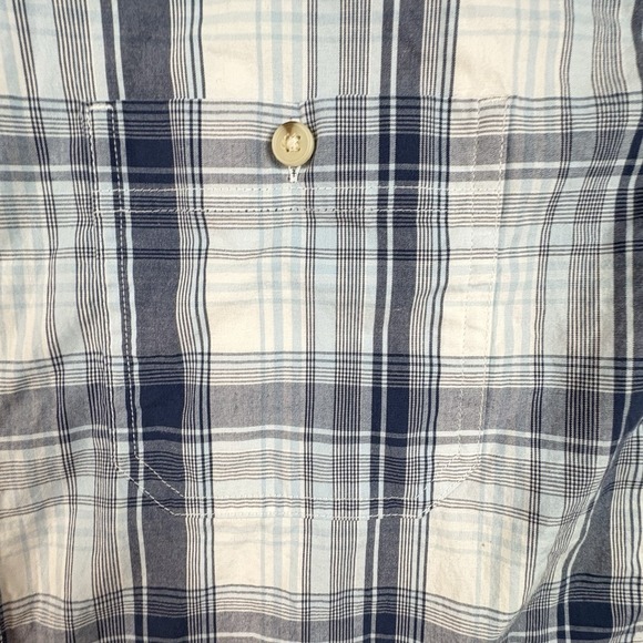 Blue Mountain Men's L Button Down LS Plaid 98% Cotton SEE DESCRIPTION - Picture 9 of 16